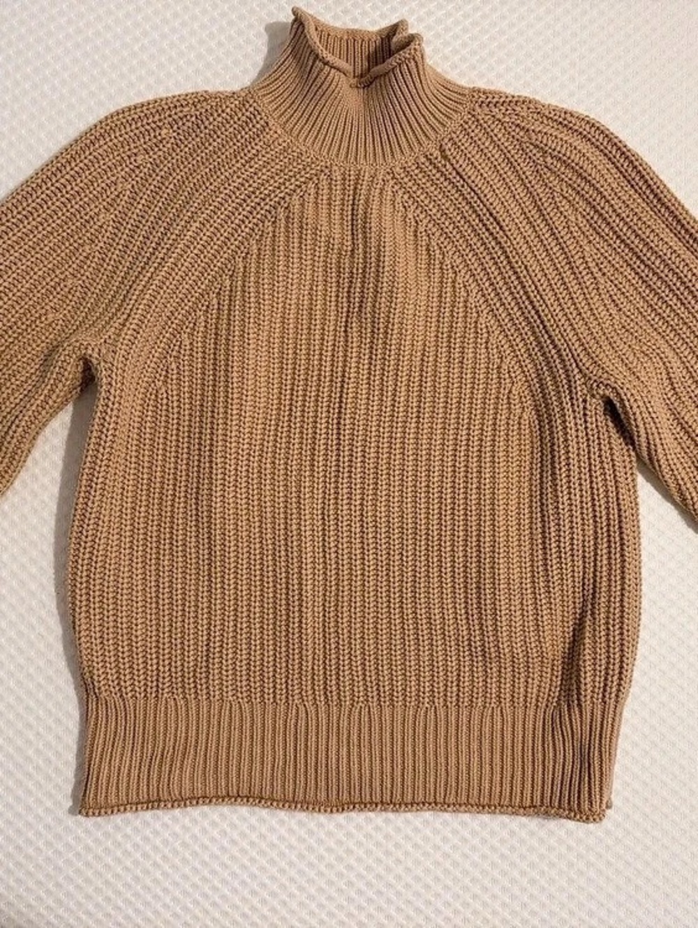 J.Crew Shaker Ribbed Turtleneck Sweater in Brown Like New